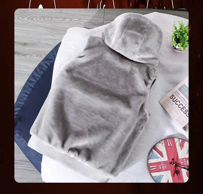 2026 Autumn Winter Men's Thicked Golden Velvet Warm Vest Fashion Solid Sleeveless Zipper Hooded Jacket Fake Fur Couple Waistcoat