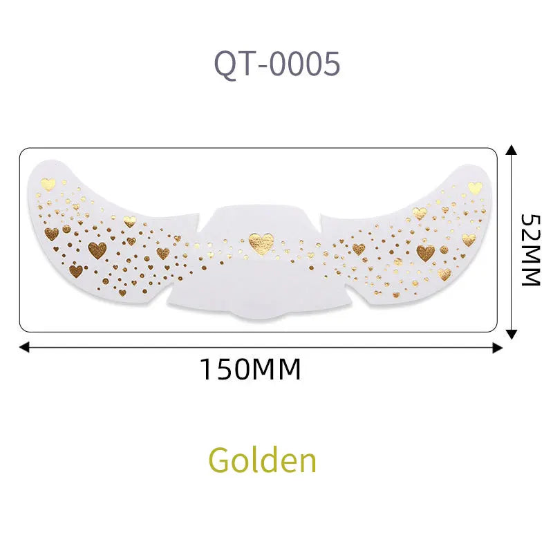 1pc Hot Stamping Freckles Makeup Sticker Metallic Radiation Golden Silver  Fake Freckles Temporary Tattoo Stickers Face Makeup
