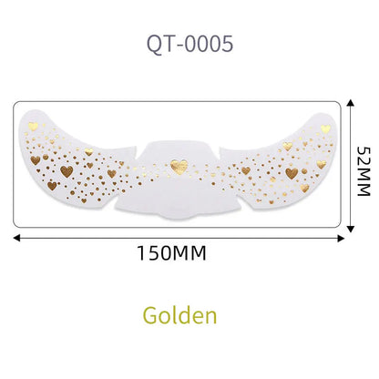 1pc Hot Stamping Freckles Makeup Sticker Metallic Radiation Golden Silver  Fake Freckles Temporary Tattoo Stickers Face Makeup