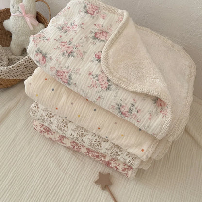Winter Baby Blanket for Newborn Fleece Cotton Muslin Swaddle Bedding Velvet Stroller Cover New Born Kids Blanket Mother Kids