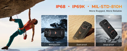DOOGEE V Max Pro 5G Rugged Phone Dimensity 7050 6.58'' 120Hz 22000mAh Large Battery 12GB+512GB Lighting Effects 5g Smartphone