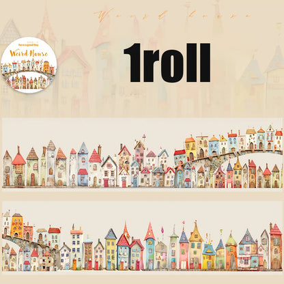 Mr.Paper kawaii Wacky House Series House Landscaping Tape DIY handbook decorative tape stickers student supplies washi tape set
