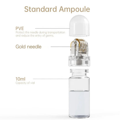 1Pcs 64needles Microneedle with 10ml Bottle Beauty Skin Repair Microneedling Tool