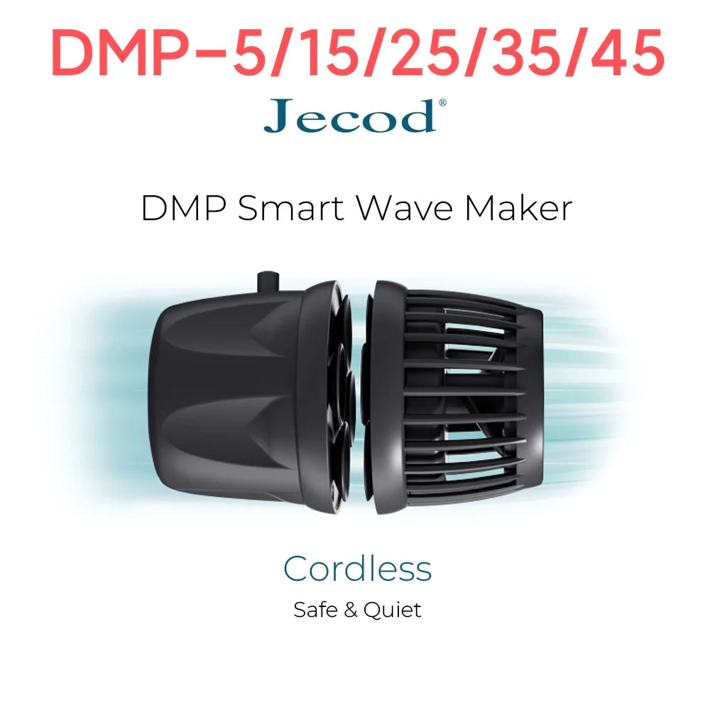 Jecod Jebao Dmp-5/15/25/35/45 New Smart Bluetooth App Control Cordless Aquarium Wavemaker Pump Freshwater Saltwater Fish Tank