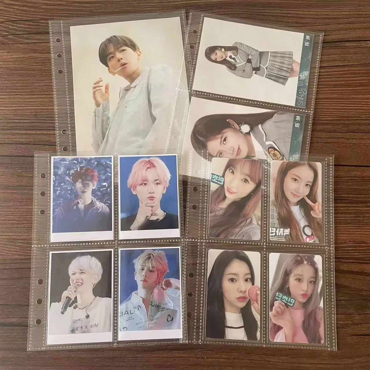 10pcs A5 Kpop Loose-leaf Collect Book Photo Cards Album Inlay Idol Card Collect Book Inner Page Stationery Birthday Gift포토카드 바인더