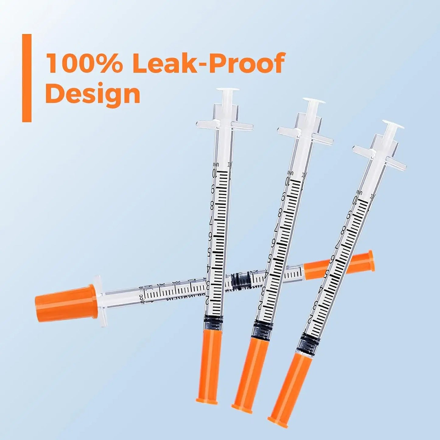 100/30 Pack 1ml 30G/31G 5/16 inch (8mm) Syringes with Needles Individually Packaged for Laboratory And Pet Supplies
