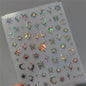 1PC 5D Korean Bronzing Nail Stickers Japanese Gold Silver Star Moon Luxury DIY Nail Art Decoration Decals Manicure Accessories