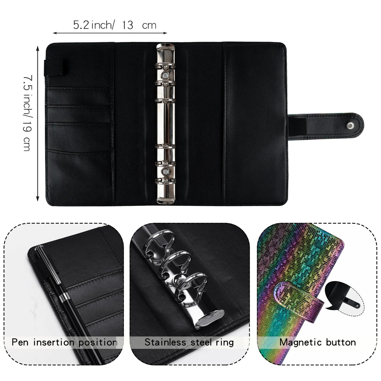 NEW A6 Money Budget Planner Binder With Zipper Envelopes, Cash Envelopes For Budgeting, Money Organizer For A6 Cash Budget Binde