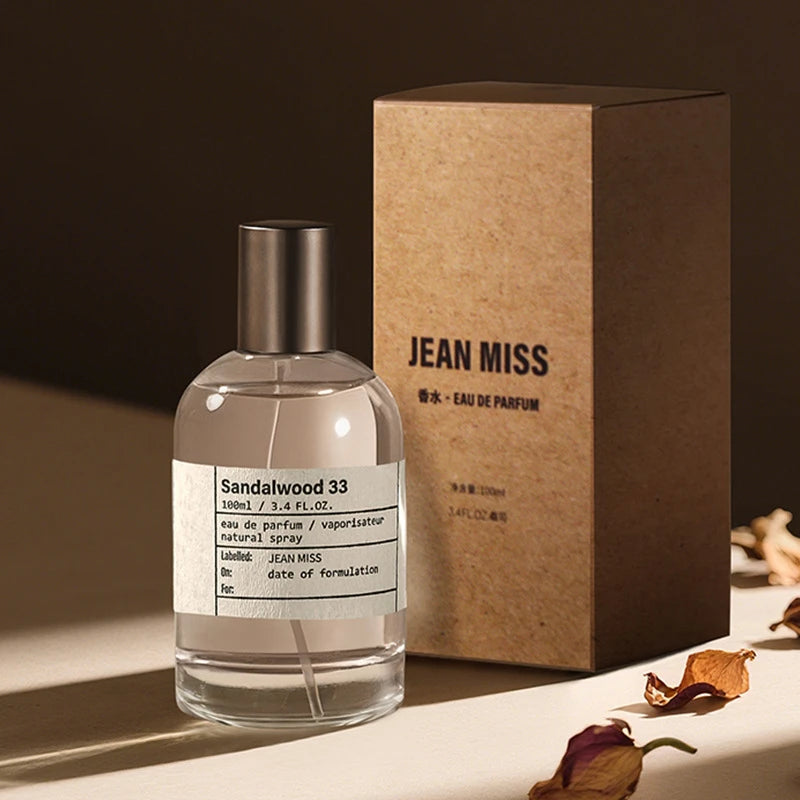 Classic Unisex Perfume Natural Fresh Sandalwood Fragrance Long Lasting Eau De Toilette Elegant Women Man Body Spray 100ml