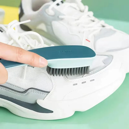 Home-use Long-handled Shoe Brush Multi-functional Cleaning Brush Laundry Bathrooms Hard Floors Plastic Handle Shoes Brush
