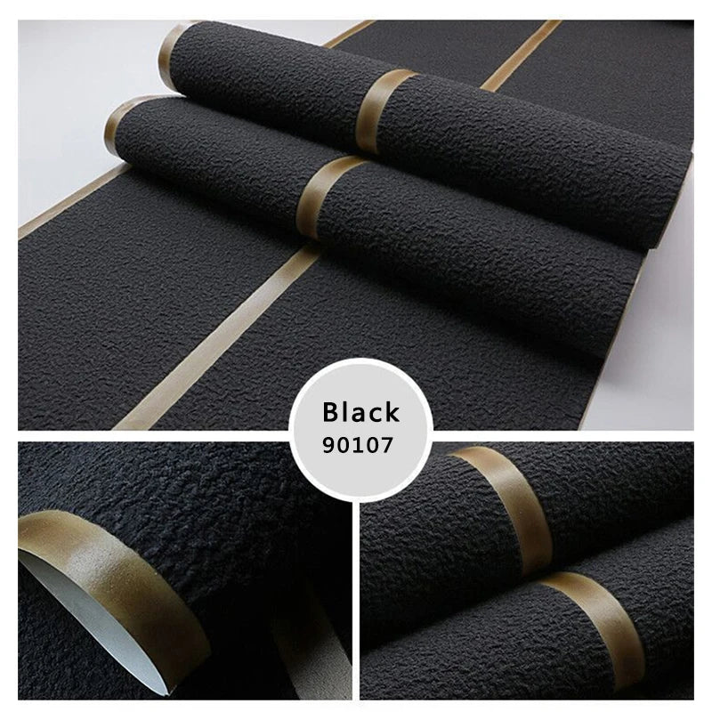 Modern Deerskin Velvet Wallpaper Non-woven Fabric 3D Stripe Living Room Bedroom TV Background Wall Paper טפט לקיר Home Decor