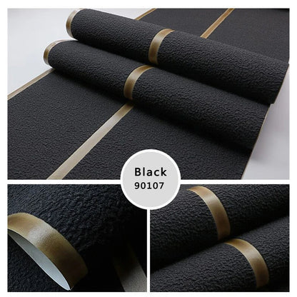 Modern Deerskin Velvet Wallpaper Non-woven Fabric 3D Stripe Living Room Bedroom TV Background Wall Paper טפט לקיר Home Decor
