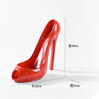 Creative High-heeled Shoes Wine Rack Home Living Room Table Decorations Ornaments To Send Friends Gifts Living Room Decoration