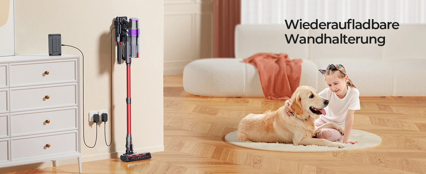 Laresar V8 Cordless Vacuum Cleaner Handheld Car 48000PA 500W 60 Mins Home Appliance Wireless Removable Battery Brushless motor