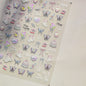 Lovely Animal Graffiti Cat Claw Rabbit Bunny Bear Dog Flower Fruit Dim Sum Candy Sunflower Adhesive 5D Nail Art Stickers Decal