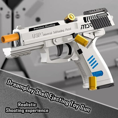 SIG17 Throwing Shell Soft Bullet Toy Gun with Blowback Outdoor Sports CS Game Pistol Launcher Model Birthday Gift