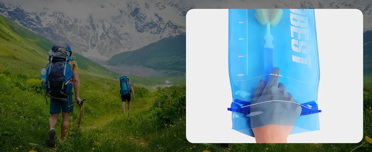 UTOBEST 1L/1.5L/2L/3L Hydration Bladder Water Reservoir Water Bag BPA Free for Running Cycling Hiking