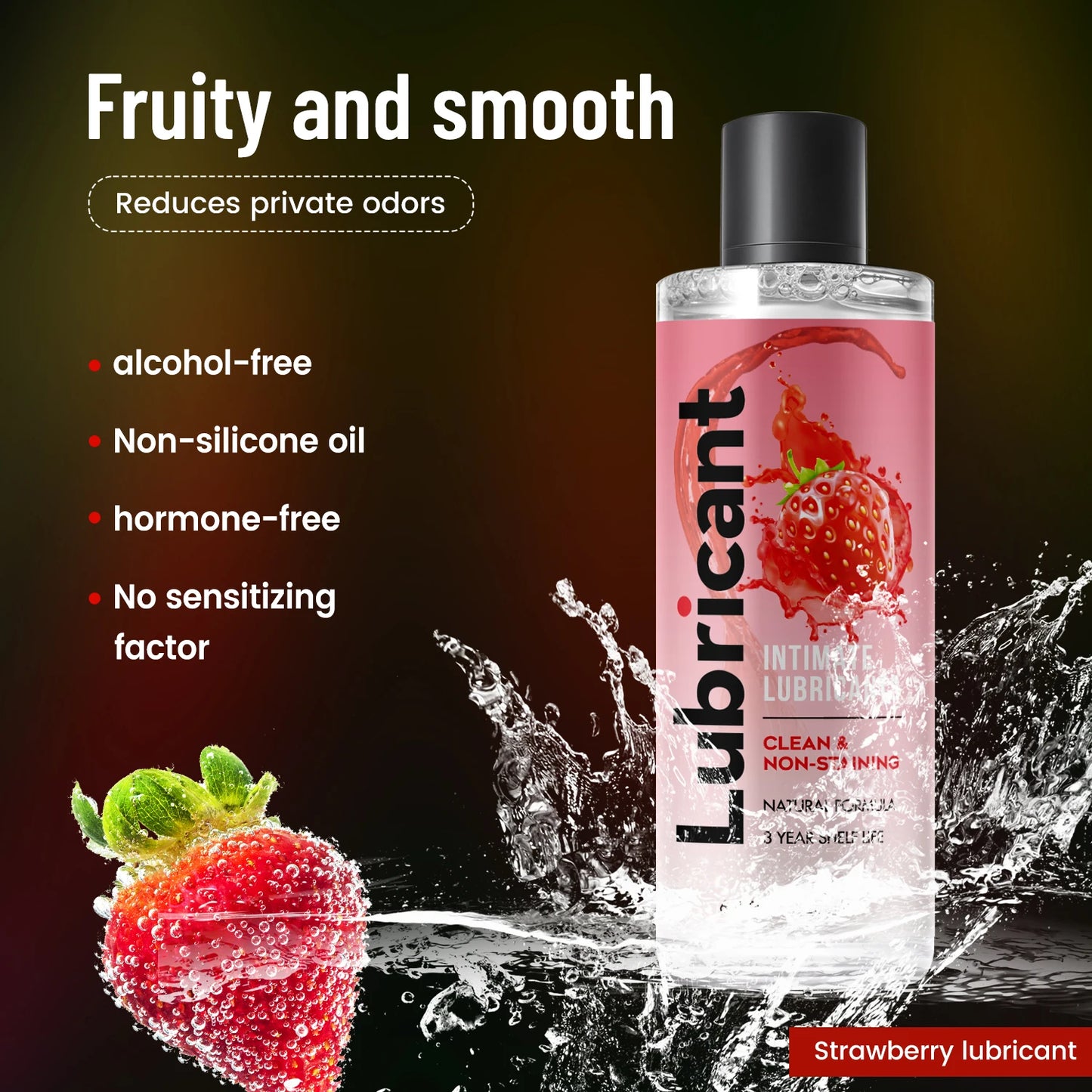 Bed Game 200ml Anal Lubricants Fruit Water Based Sex Silky Smooth Texture Lubricant Love Gel Exciter For Adult toy lubricant
