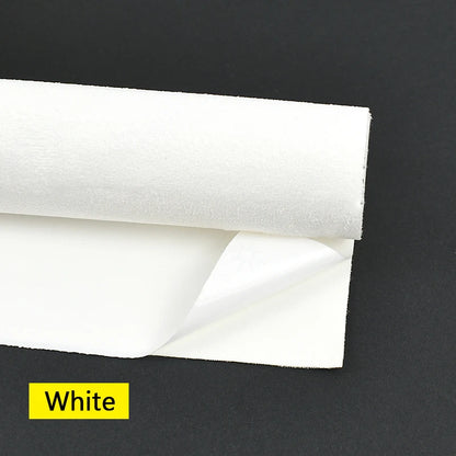 20x30-100*143cm Synthetic Leather Self-adhesive Fabric Suede Adhesive Fabrics By Meter Car Interior Door Velvet Cloth DIY Trims