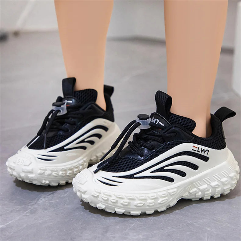 JIMITU Children Sneakers Breathable Mesh Kids Girls And Boys Casual Shoes Rubber Sole Summer Autumn Toddlers Tennis 3-6y