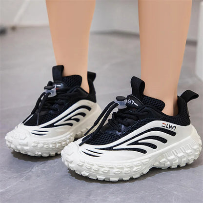 JIMITU Children Sneakers Breathable Mesh Kids Girls And Boys Casual Shoes Rubber Sole Summer Autumn Toddlers Tennis 3-6y