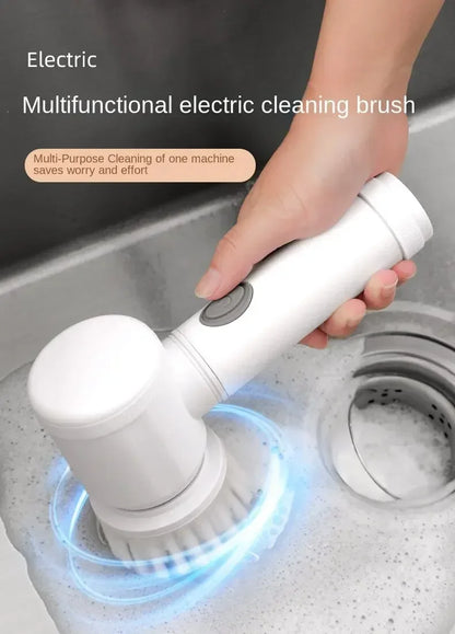 Wireless Electric Spin Scrubber Power Cleaning Brush For Kitchen Bathroom Car Tiles Multi Function Portable Scrub Tool