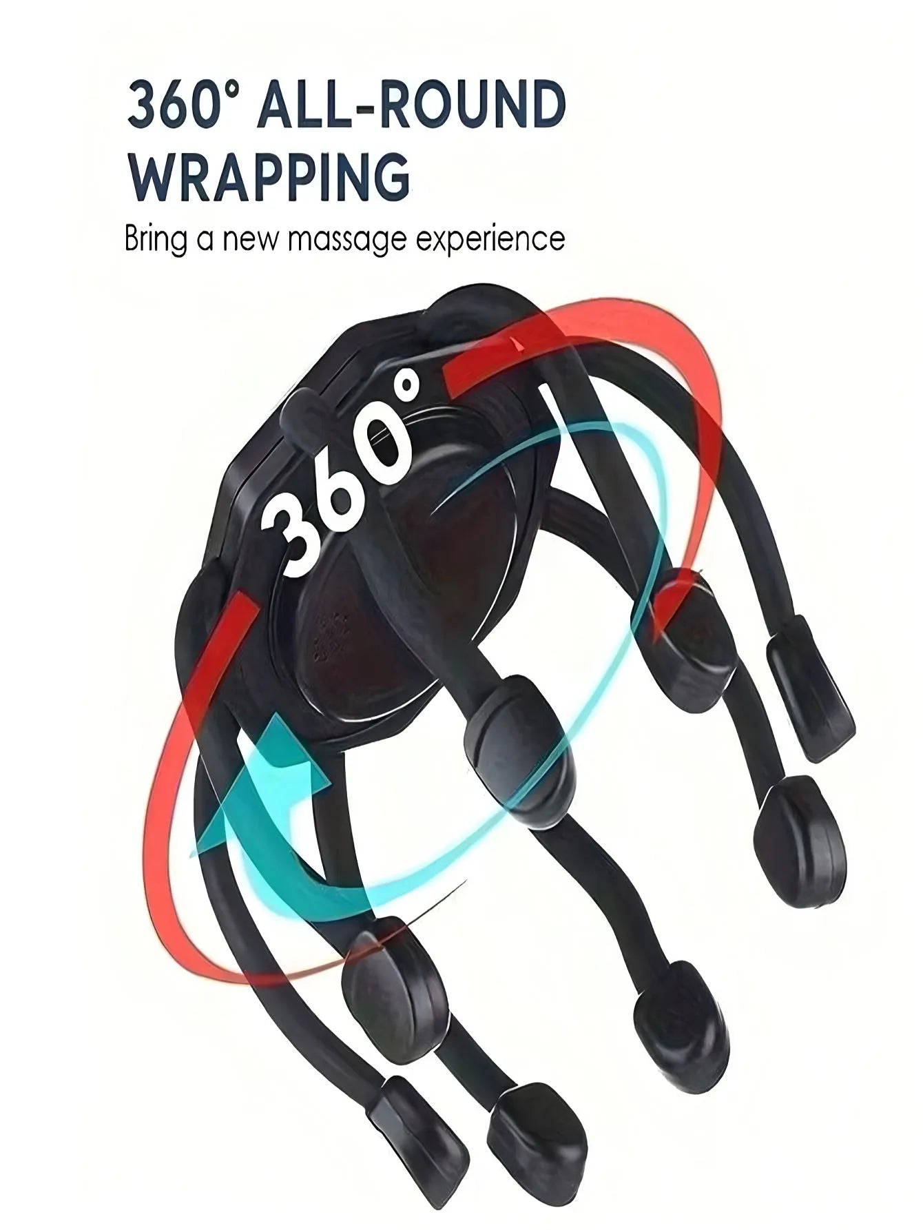 2026 Ultra Scalp Massager, Head Massager Stress Release Massager with 8-FrequencyVibratingContacts360 DegreePortableRechargeable