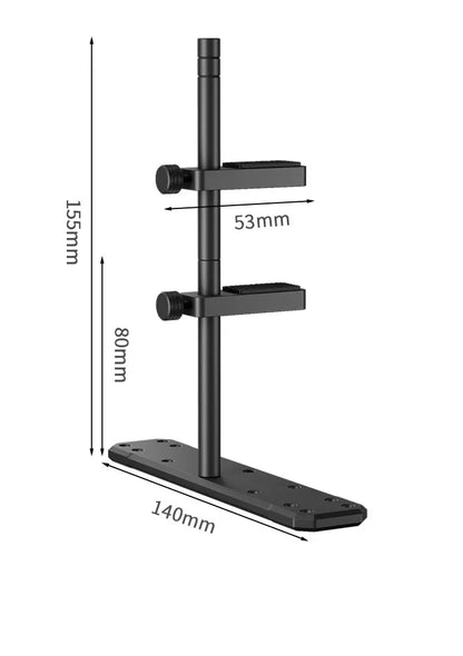 TEUCER VC-3 Dual Pillar Graphics Video Card Bracket PC Case DIY Accessories Aluminum Alloy GPU Support Bracket For 12/14cm Fan