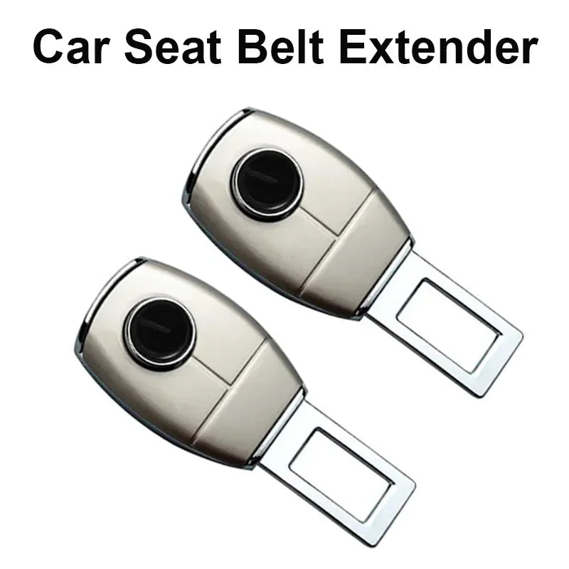 1/2/4 Pieces Car Seat Belt Clip Extender Alloy Seatbelt Lock Buckle Plug Auto Fastener Converter Clip Safety Belt Decoration