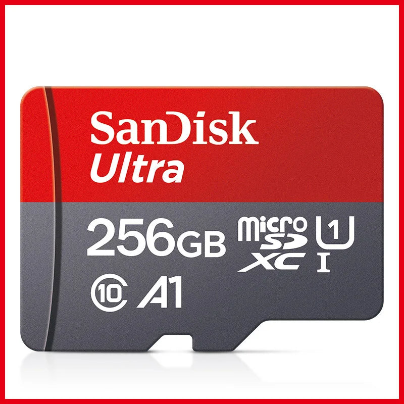 100% Original SanDisk Memory Card 256GB 128GB 64GB 32GB A1 Micro SD Card Class 10 UHS-1 TF Flash Card for Samrtphone/PC