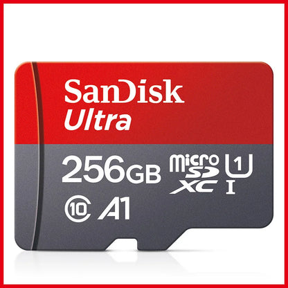 100% Original SanDisk Memory Card 256GB 128GB 64GB 32GB A1 Micro SD Card Class 10 UHS-1 TF Flash Card for Samrtphone/PC