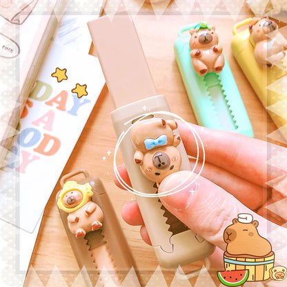 Kawaii Stationery Aesthetic stationery Office supplies school items Gift for kids Eraser  Cute Capybara  Eraser funny Rubber