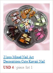 11pcs Aurora Glass Nail Foil Sticker Ice Cube Broken Glass Paper Iridescent Nail Film Decals Chameleon Reflective Nail Stickers
