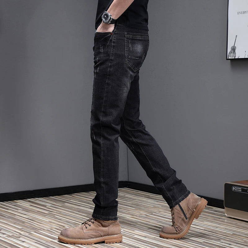2026 Men's Slim Casual Street Classic Skinny Jeans Pencil Jeans Trendyy Stretch Style Comfortable Casual Fashion Versatile