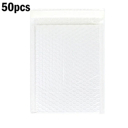 50-10PCS Black/Pink/White Bubble Mailers Delivery Package Packaging Small Business Supplies Bubble Envelopes Packing Bag Mailer