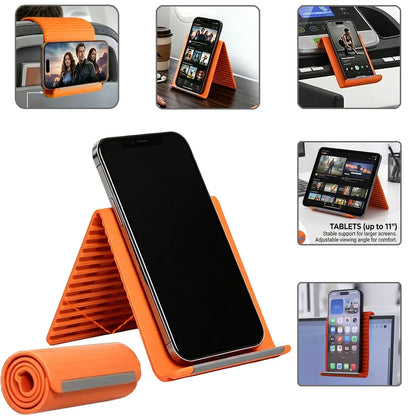 3/1Pcs Portable Phone Stand with Flexible Deformation and Adjustment–Made of aluminum alloy and silicone, non-slip desktop stand