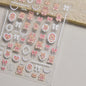 Colorful 5D Happy Birthday Nail Art Sticker Cake Candle Numbers Musical Note Cute Bear Stars Cherry Self Adhesive Manicure Decal