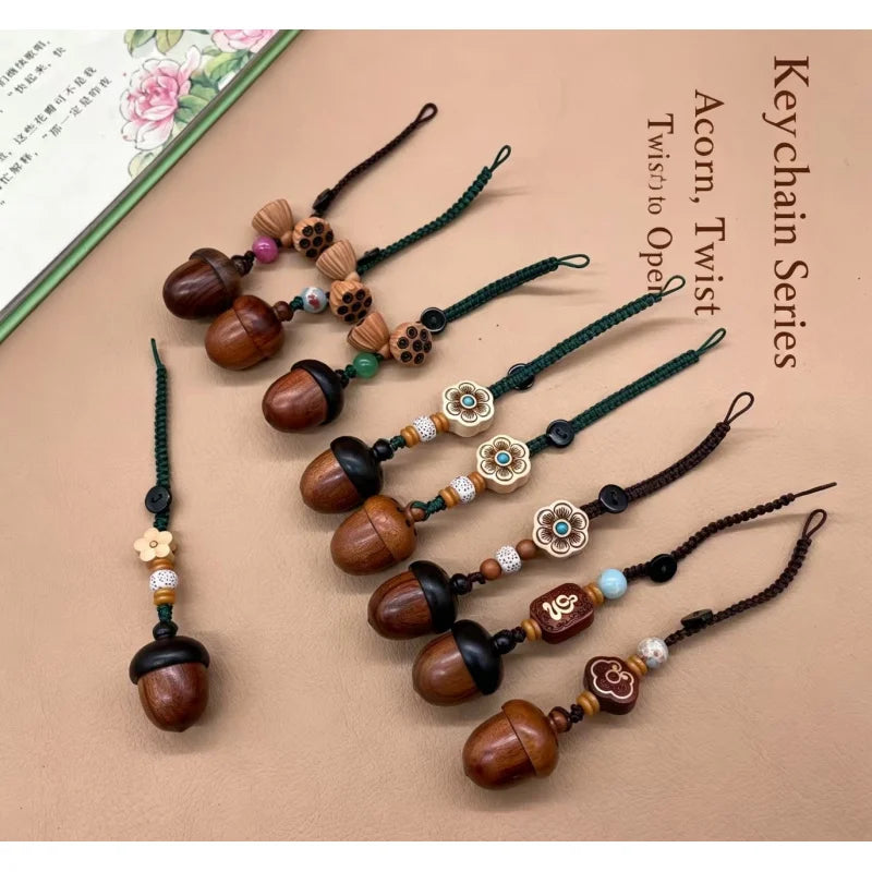 S12 Small Acorn Urn Pendant Necklace Portable Pet Ashes Keepsake for Dog Cat Memorial，Warmth Keeps Love Alive Forever.