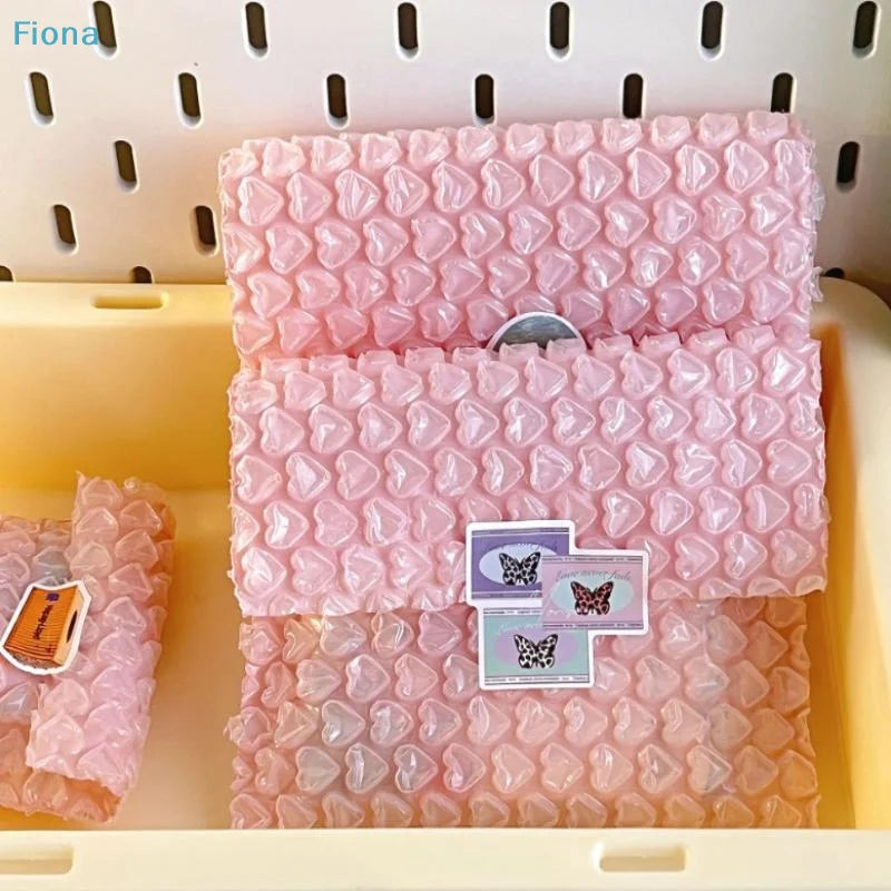✔Heart-Shaped Bubble Mailer Padded Envelopes,Cute Pink Bubble Wrap Shipping Bags for Small Business & Gift Packaging