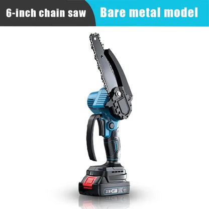 6Inch Brushless Electric Chainsaw Cordless Woodworking Cutter Saw Garden Power Tool For Makita 18V Battery Pin