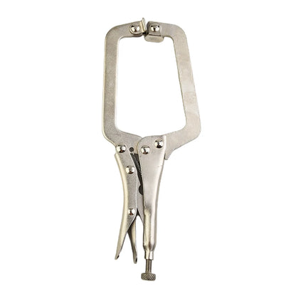 1pc 9inch C Clamp Metal Face Clamps Welding Steel Clamps Vise Grip Locking Welding Pliers Woodworking Wood Tenon Locator Tool