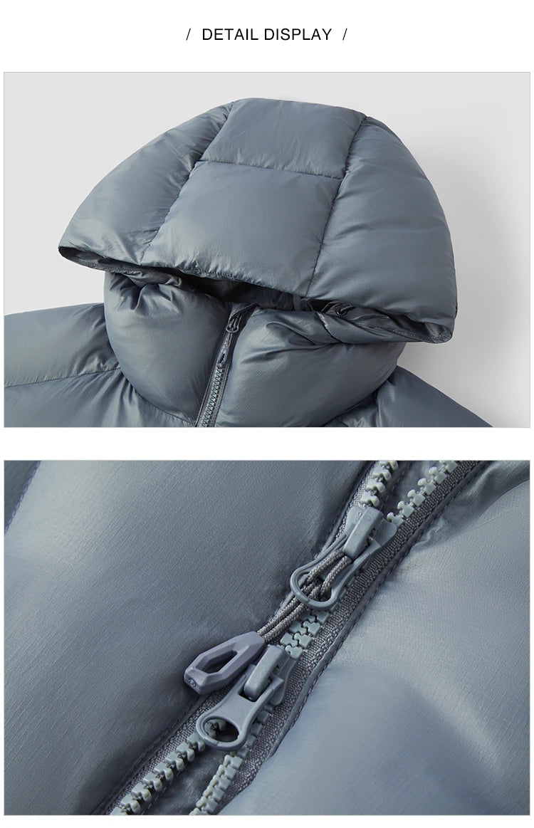 Semir Down Jacket Men Loose Hooded Puffer Three-Resistant Outerwear Heat-Generating Anti-Static 2026 New Winter Men's Wear