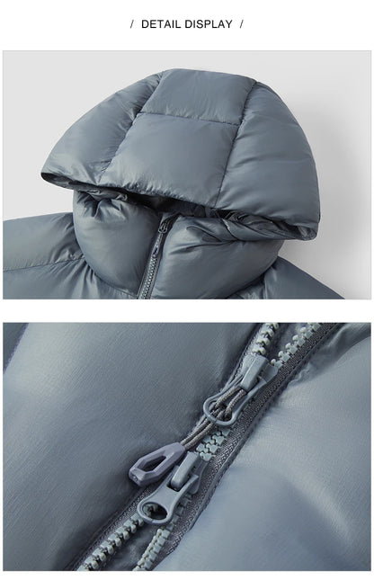 Semir Down Jacket Men Loose Hooded Puffer Three-Resistant Outerwear Heat-Generating Anti-Static 2026 New Winter Men's Wear
