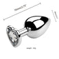 3PCS S/M/L Metal Anal Plug Butt Plug Sex Toy Butt Toy for Women Men Couples Adult Game Masturbator Anal Diamond Sex Shop 18+