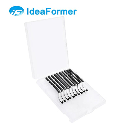 1 Set Fixed Handle Plastic Burr Pocket Knife NB1100 Scraper+10pc BS1010 Blades Trimming Neaten Deburring Head Cutter 3D Tools