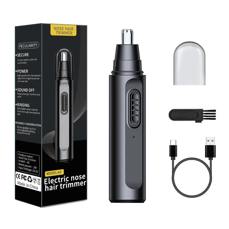 Nose Hair Trimmer USB Rechargeable Trimmer For Nose Electric Shaver Trim Nose Hair For Women And Men