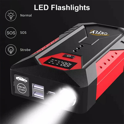 GKFLY 2000A/3000A/4000A Car Jump Starter Power Bank Petrol Diesel Car Battery Charger Starting For Auto Battery Booster