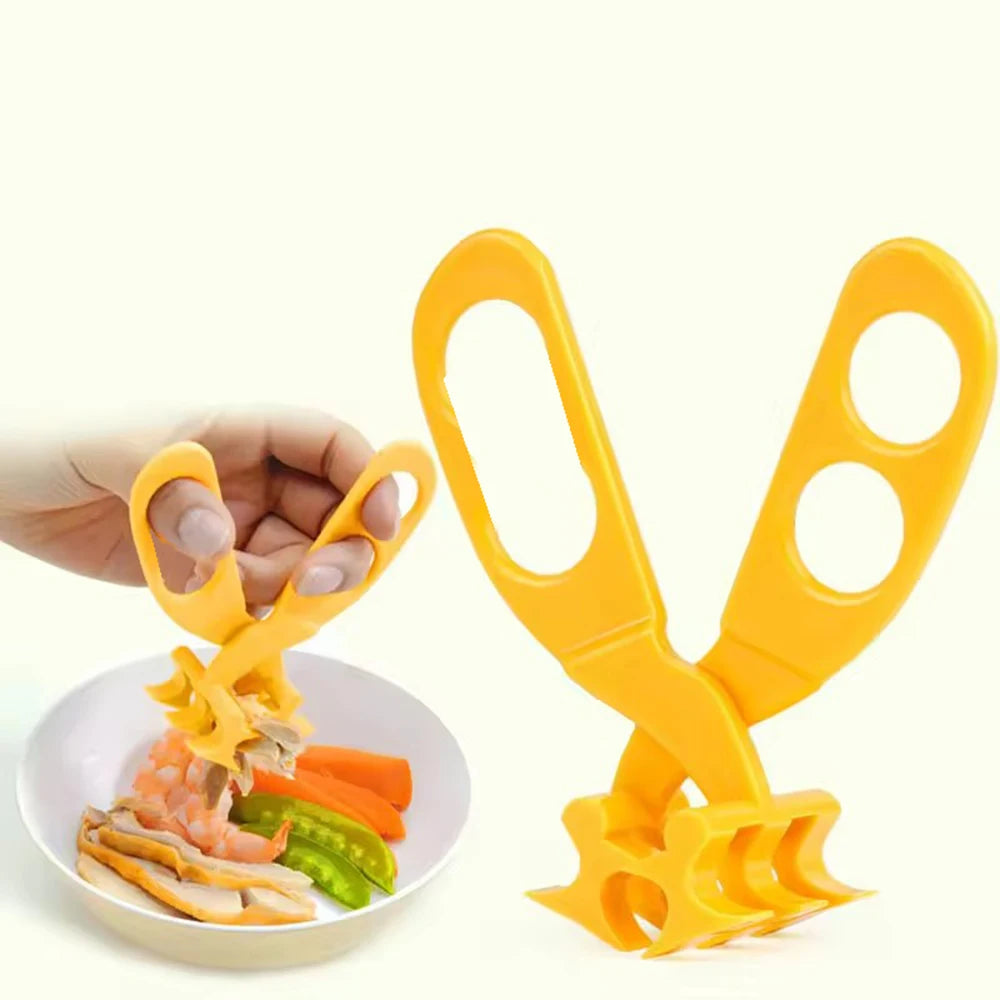 Baby Food Scissors Kids with Case Travel, Kitchen Scissors for Food with Safety Lock, Baby Food Cutter, BPA Free