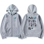 2025 Ado Graphic Printed Zipper Hoodies Autumn Winter Men Women Casual Fashion Harajuku Y2K Fleece Long Sleeve Zip-Up Hoodies