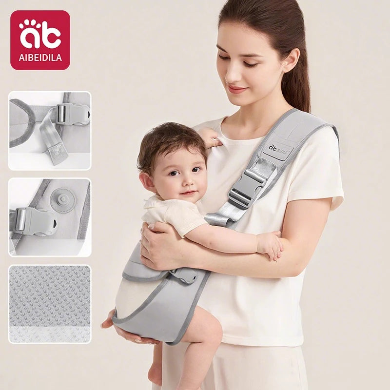 Baby Carrier Kids Waist Stool with Waist Protection Baby Strap Adjustable Front Holding Type Big Baby Carrier